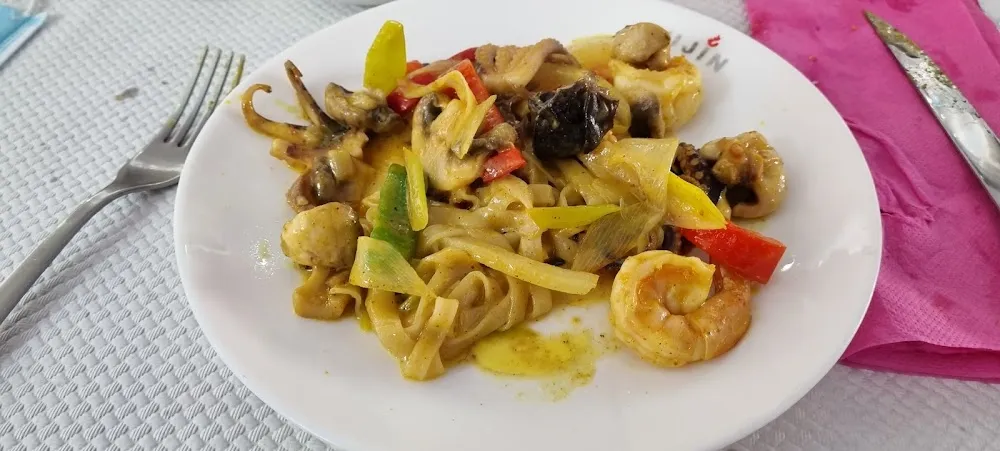 Wok Sauce Curry Fruits de Mer